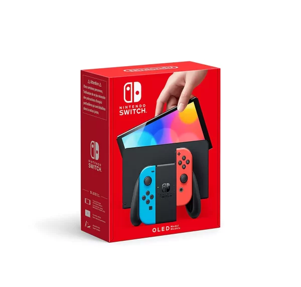 Nintendo Switch OLED Model Neon Red and Blue Set