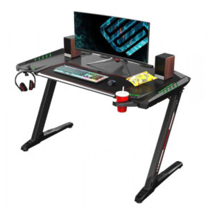 EUREKA ERGONOMIC Gaming Desk with led Lights, Multi-Functional Gaming Computer Table -Z2BK- V3 -13