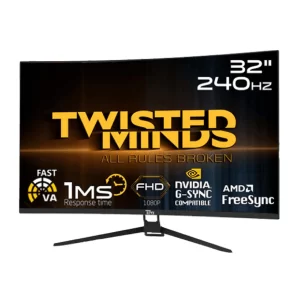 Twisted Minds FHD 32'', 240Hz, 1ms, HDMI 2.0 Gaming Monitor TM32RFA