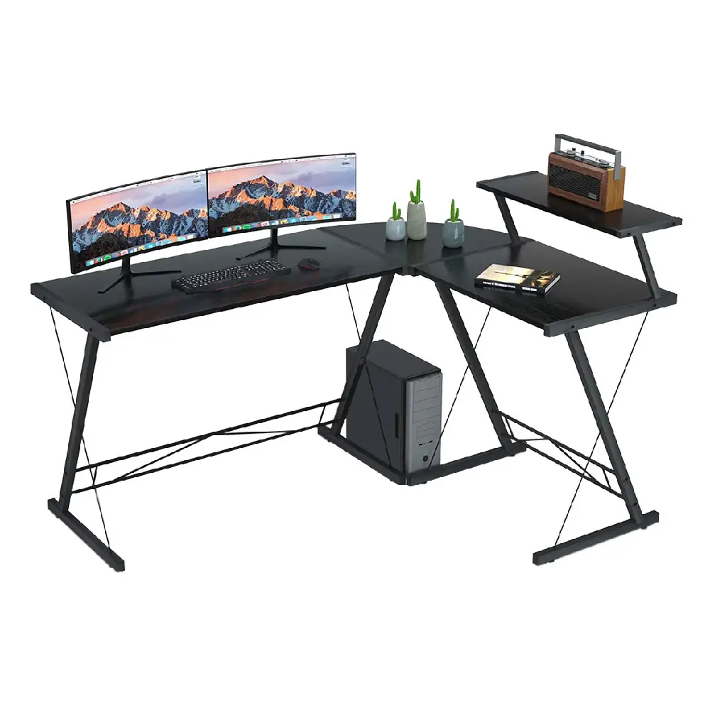 GAMEON 3 IN 1 L-SHAPED SLAYER II XL SERIES GAMING DESK - Gamestreet Qatar