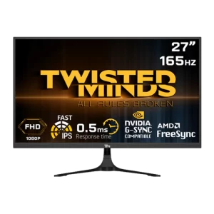 Twisted Minds 27'' Flat ,FHD 165Hz ,Fast IPS, 0.5ms, HDR Gaming Monitor TM27FHD165IPS