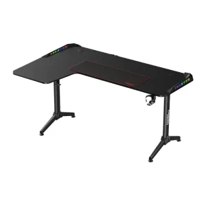 Twisted Minds WARRIOR L Shaped Gaming Desk RGB Left Black - TM-Y-LB-RGB