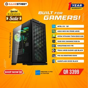 High-Performance Gaming PC for QR 3999
