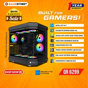 Next-Level Gaming PC – RTX 4070 Power for QR 6299