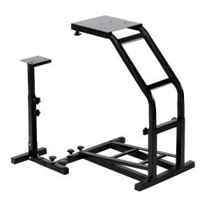 Racing Steering Wheel Stand Non-Foldable&Adjustable Height Racing Wheel Stand