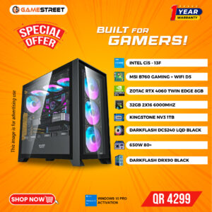 BUILT FOR GAMERS – ULTIMATE PERFORMANCE GAMING PC