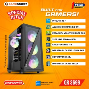 High-Performance Gaming PC – Intel i5 | RTX 4060 | 32GB RAM | 1TB SSD