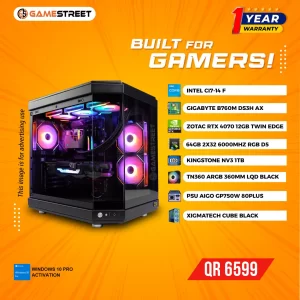 Next-Level Gaming PC – RTX 4070 Power for QR 6599