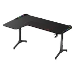 Twisted Minds WARRIOR L Shaped Gaming Desk RGB Left Black - TM-Y-LB-RGB