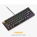 Glorious GMMK2 RGB Mechanical 65% Pre-built Keyboard (Arabic) - Black