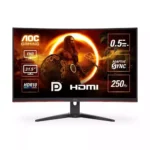 AOC C32G2ZE2 31.5" 250Hz FHD Curved Gaming Monitor – 0.5ms, HDR10, Adaptive Sync