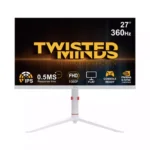 Twisted Minds Frost Series 27" FHD - 360HZ 0.5MS Fast IPS HDMI 2.1 Gaming Monitor - White