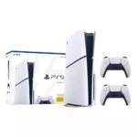 PlayStation 5 (PS5) Slim Disc Edition Console with 2 Controllers
