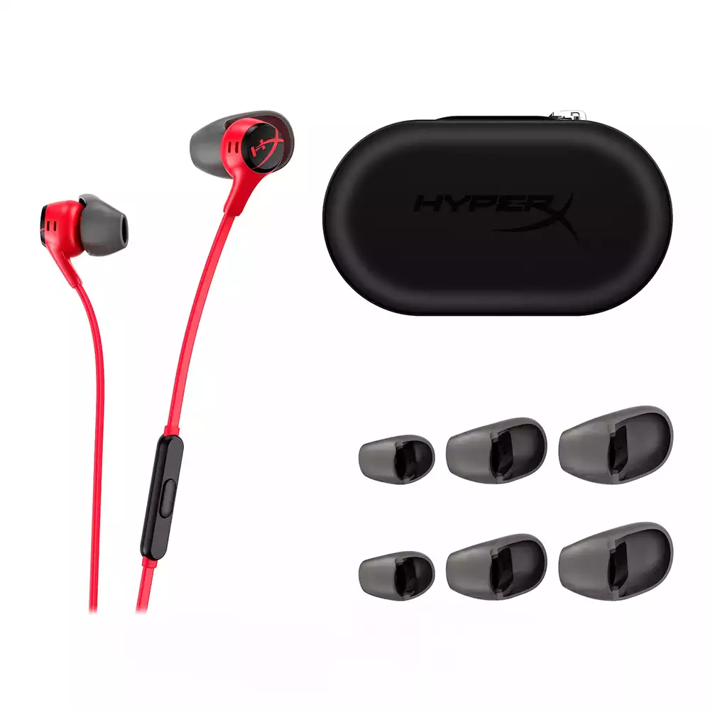 HyperX Cloud Earbuds II - Gaming Earbuds Red HyperX Cloud Earbuds II - Gaming Earbuds Red