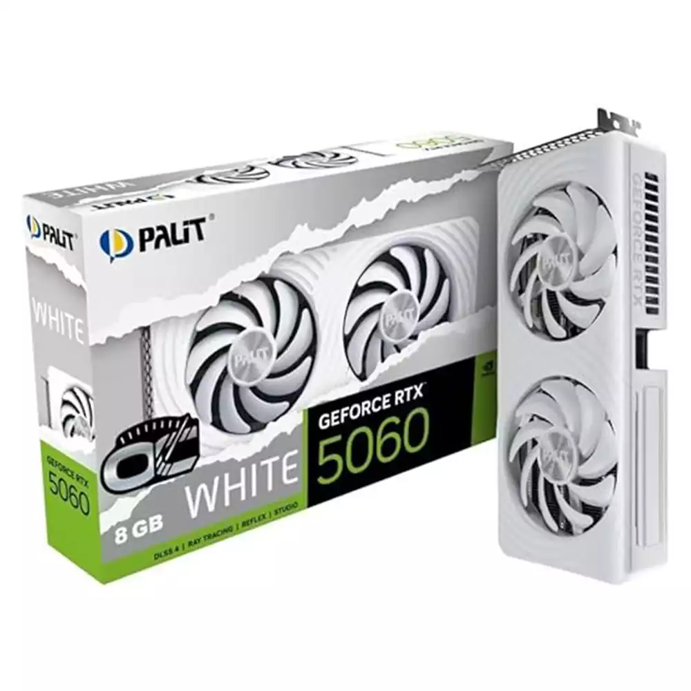 Palit GeForce RTX 5060 White OC 8GB 01 Palit GeForce RTX 5060 White OC 8GB