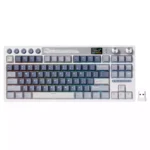 RK-M87 Tri-Mode Wireless Mechanical Keyboard - TKL, Display Screen, Blue Switch