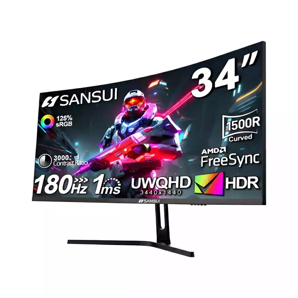 Sansui 34” Curved Gaming Monitor – ES-G34C5