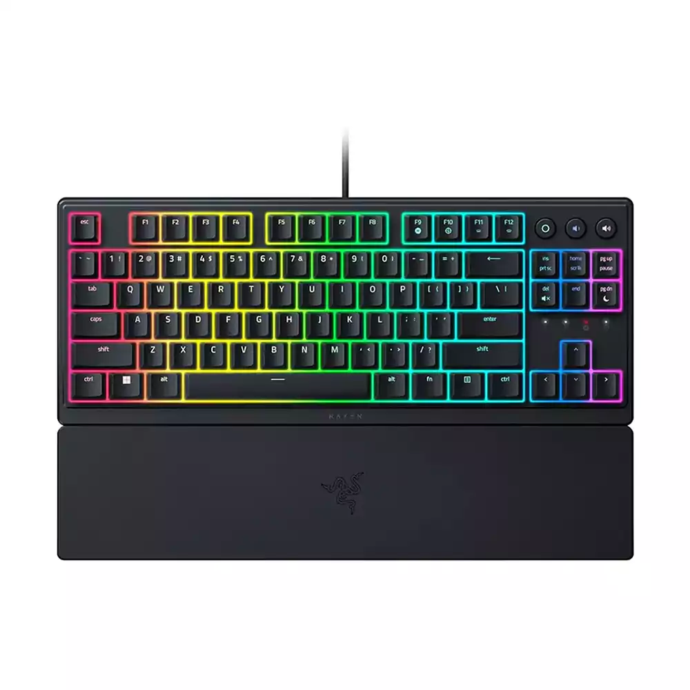Razer Ornata V3 Tenkeyless - Low Profile Gaming Mechanical Membrane Wired Keyboard