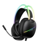 Onikuma X33 Head-Mounte RGB E-Sports Wired Gaming Headset | USB Type-C | RGB Lighting | - Black