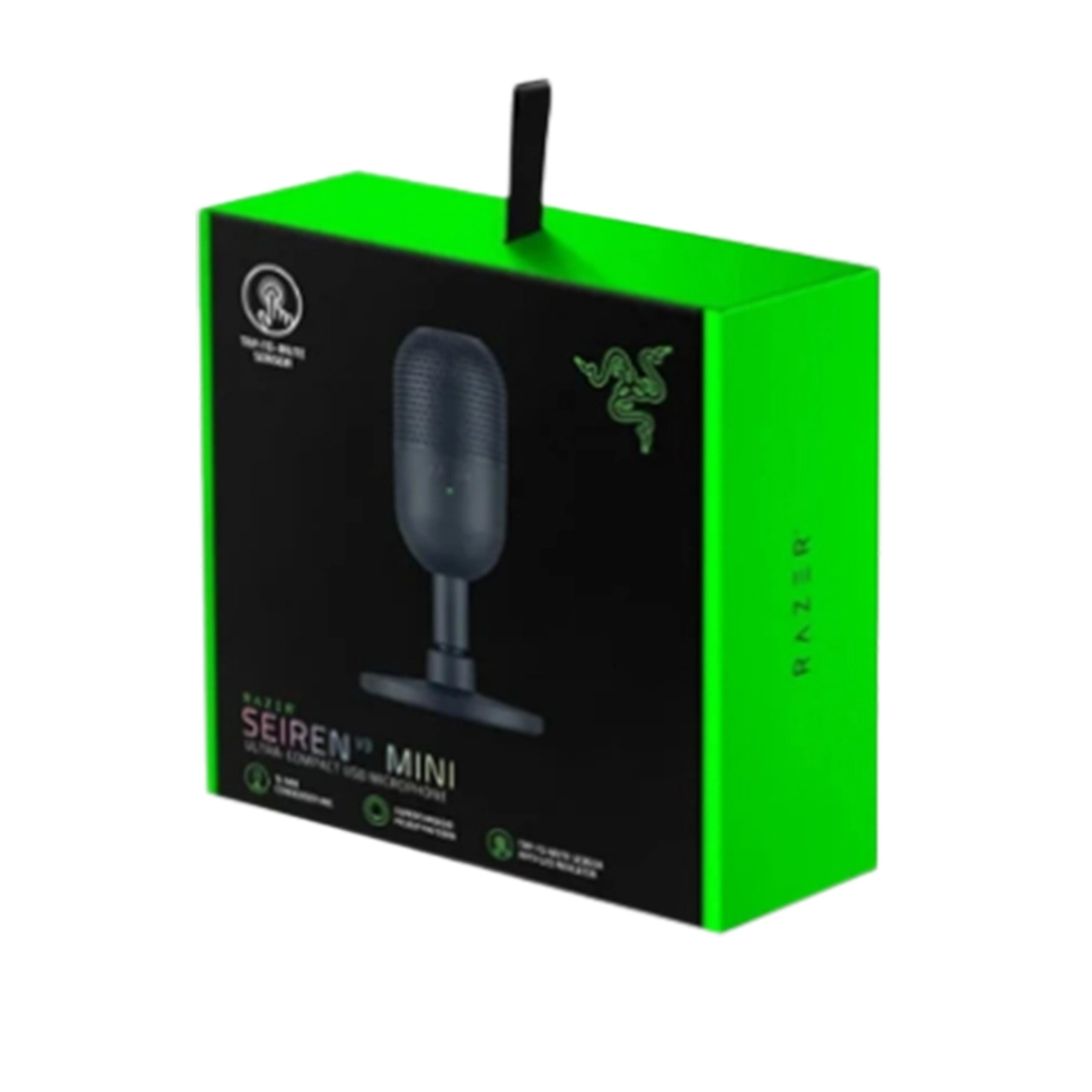 Razer Seiren V3 Mini Ultra-Compact USB Microphone / Tap-To-Mute / RZ19-05050100 - Black
