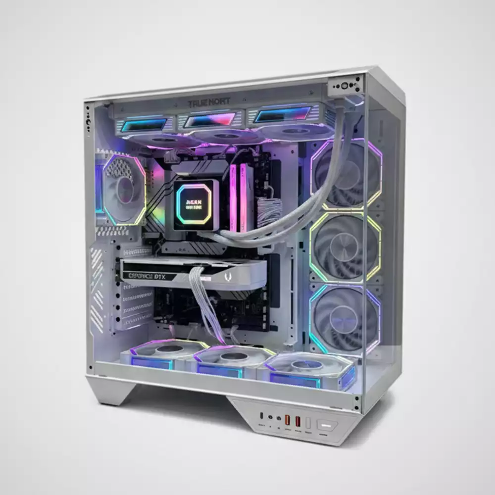 PC WHITE 03 Intel Ultra 7 265K Gaming PC – RTX 5070 12GB | 32GB DDR5 | 1TB NVMe | Z890 WiFi