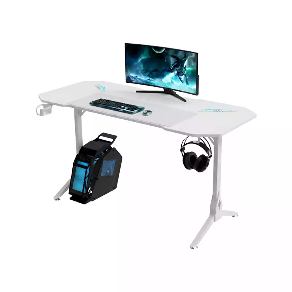 RGB Gaming Desk white