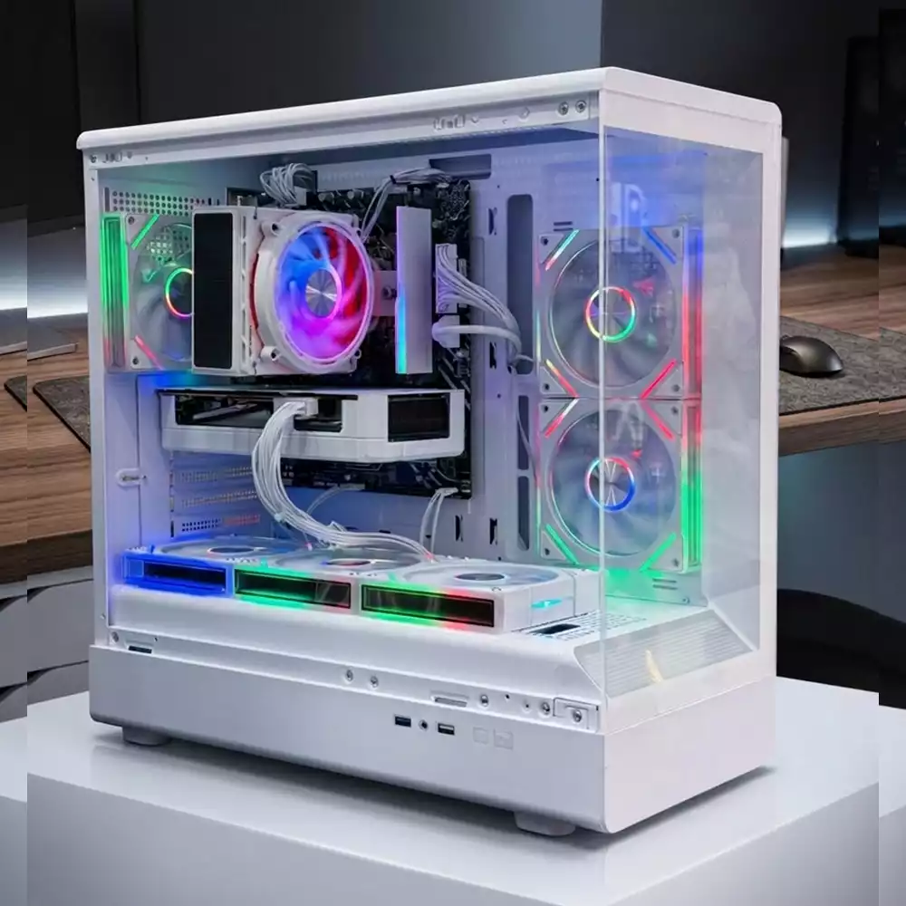 Intel i5 13th Gen Gaming PC – RTX 5060 8GB | 16GB DDR5 | 1TB NVMe | White Edition