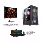 Intel Core i5 12th Gen RTX 3050 Gaming PC Bundle with 27" 144Hz Monitor & Gaming Combo