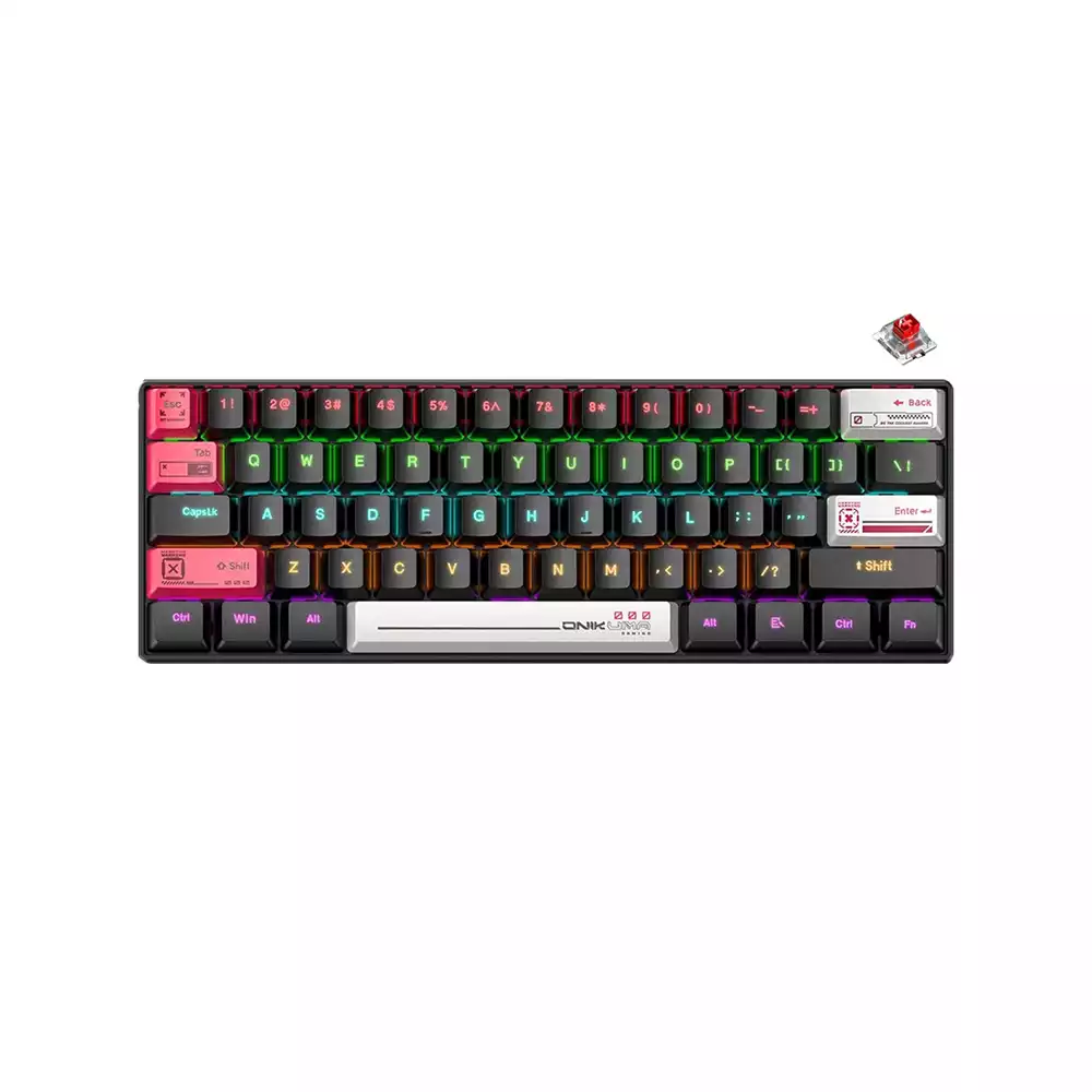 Onikuma MT605 Tri-Mode RGB 61 Keys Mechanical Keyboard Onikuma MT605 Tri-Mode RGB 61 Keys Mechanical Keyboard