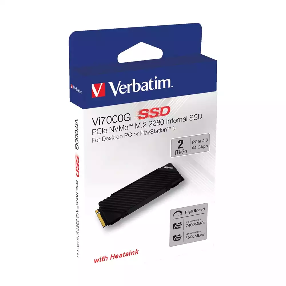 Verbatim Vi7000 PCIe NVMe M.2 Internal SSD 2TB