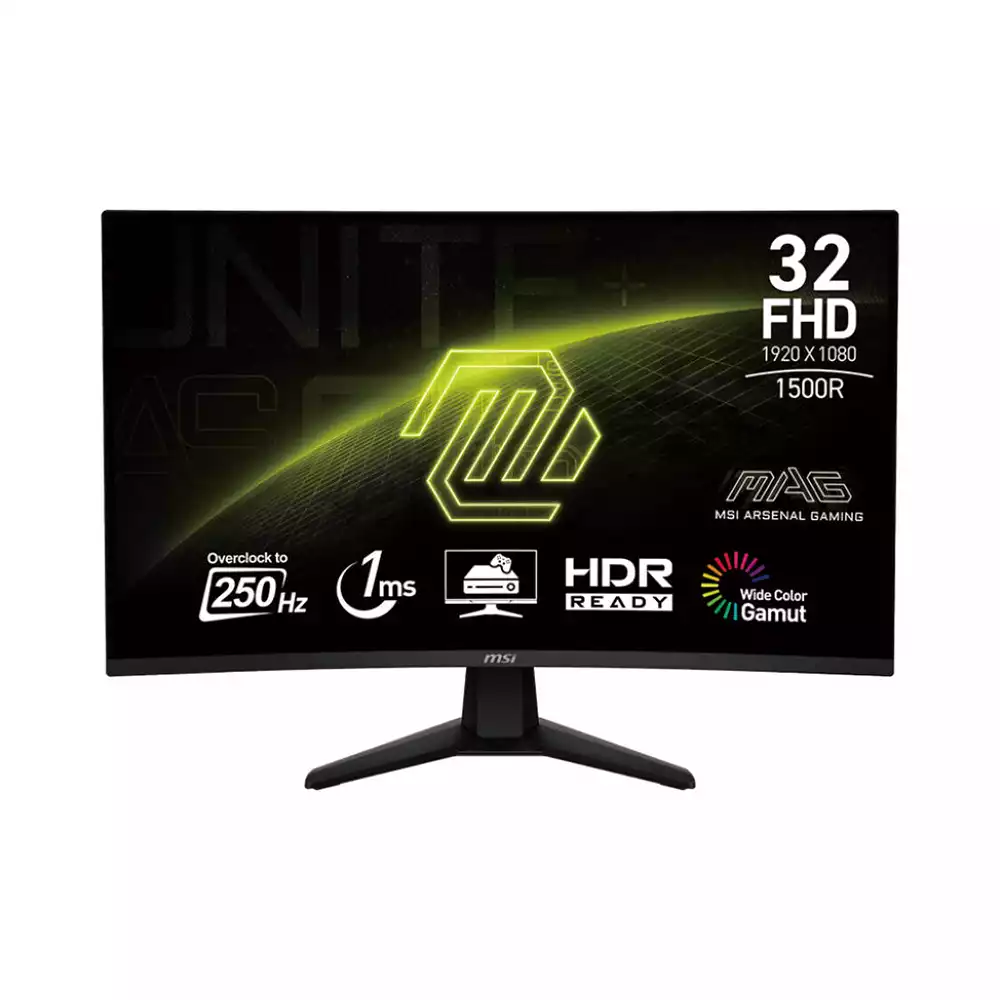 MSI MAG 32C6X 31.5-inch FHD, 250Hz, 1ms, HDR Ready, Curved Gaming Monitor